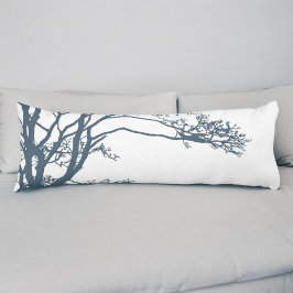 Blue Single Tree Boho Seitenschläferkissen