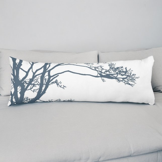 Blue Single Tree Boho Seitenschläferkissen (Von Creator hochgeladen)