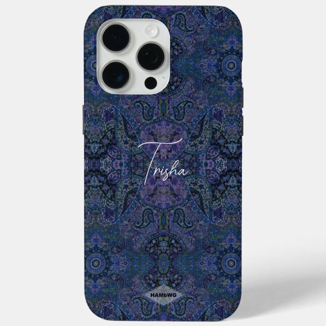 Blue Sinti und Roma Design Handy Case (Rückseite)
