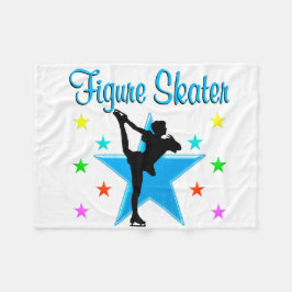 BLUE SKATEN STAR FLEECEDECKE