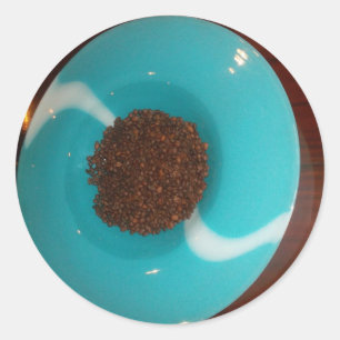 Blue Skeezer Runder Aufkleber