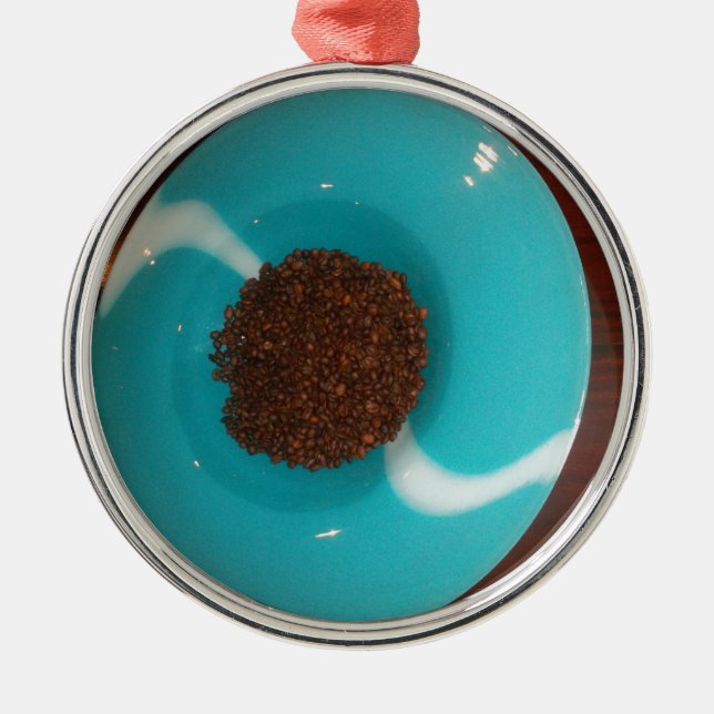 Blue Skeezer Silbernes Ornament (Vorne)