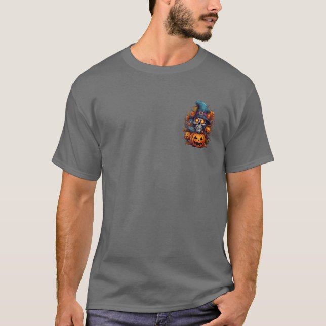 Blue Skeleton Top Hat Halloween (Vorderseite)