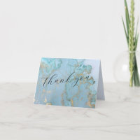Blue Skies 4"x5.6" Blank Danke Karte