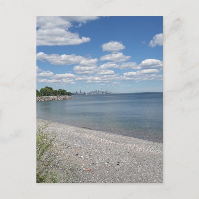Blue Skies Beach Postcard Postkarte (Vorderseite)
