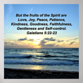 BLUE SKIES GALATIANS 5 OBST DES SPIRITS POSTER