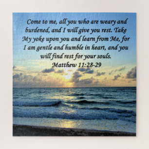 BLUE SKIES MATTHEW 11:28 SONNENRISE FOTO DESIGN PUZZLE