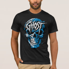 Blue Skull Horror T-Shirt