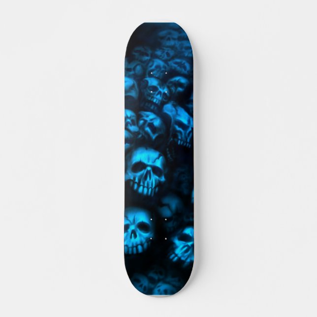 Blue skulls-Skateboard Skateboard (Vorne)