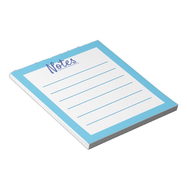Blue Sky 5.5" x 6" Notepad - 40 Seiten Notizblock (angewinkelt)