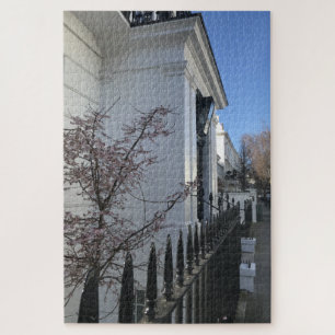 Blue Sky and Cherry Blossoms, Chelsea, London UK Puzzle