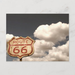 Blue Sky auf der Route 66 Postkarte