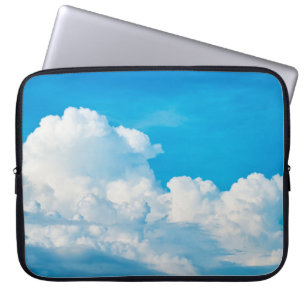 Blue sky background clouds white laptopschutzhülle