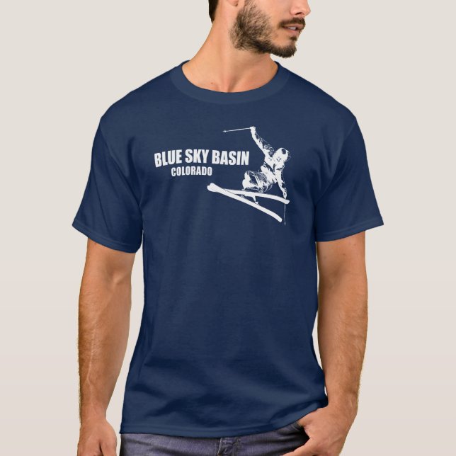 Blue Sky Basin Colorado Skier T-Shirt (Vorderseite)