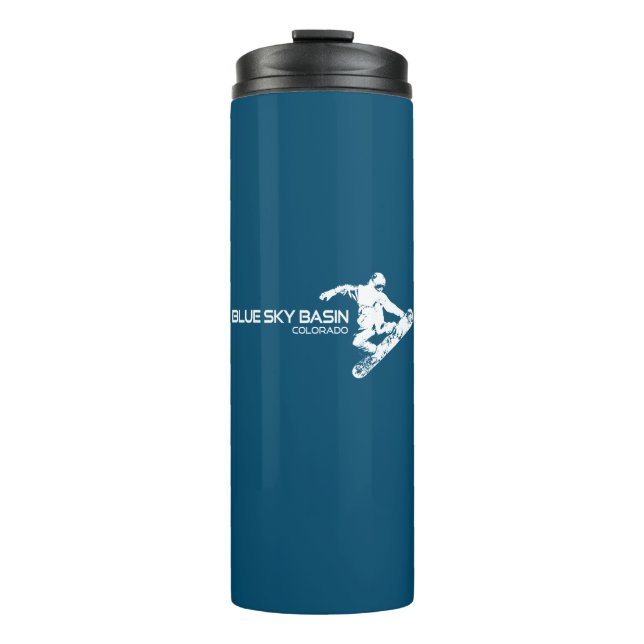 Blue Sky Basin Colorado Snowboarder Thermosbecher (Vorderseite)