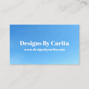 Blue Sky Business Card Visitenkarte