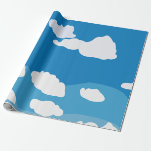 Blue Sky Cloud Geschenkpapier