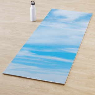 Blue Sky Clouds Design Template Elegante Fitness Yogamatte