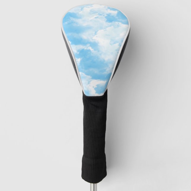 Blue Sky Clouds Golf Headcover (Vorderseite)