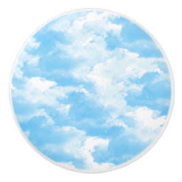 Blue Sky Clouds Keramikknauf