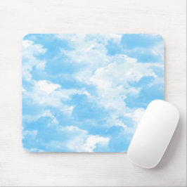 Blue Sky Clouds Mousepad