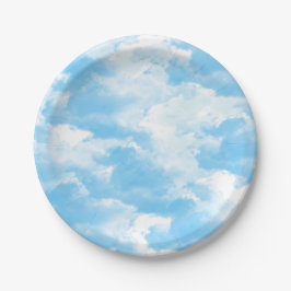 Blue Sky Clouds Pappteller