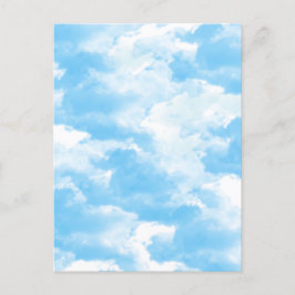 Blue Sky Clouds Postkarte