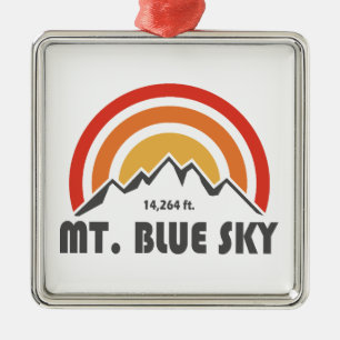Blue Sky Colorado Ornament Aus Metall