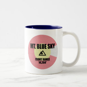 Blue Sky Colorado Zweifarbige Tasse