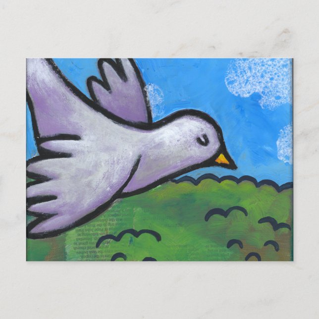 Blue Sky Dove Postkarte (Vorderseite)