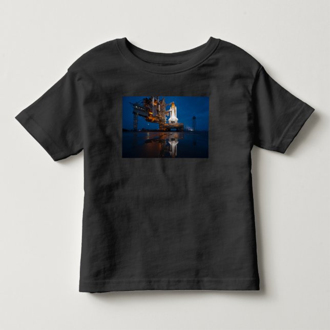Blue Sky for Space Shuttle Atlantis Start Kleinkind T-shirt (Vorderseite)