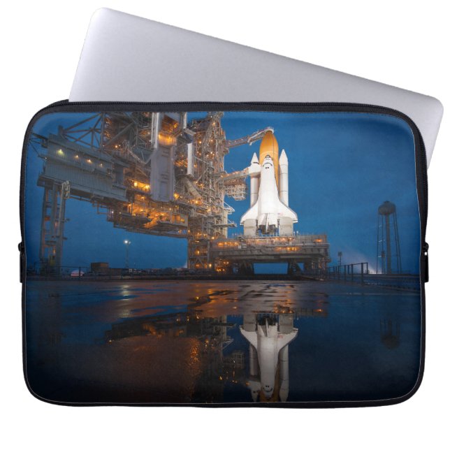 Blue Sky for Space Shuttle Atlantis Start Laptopschutzhülle (Vorderseite)