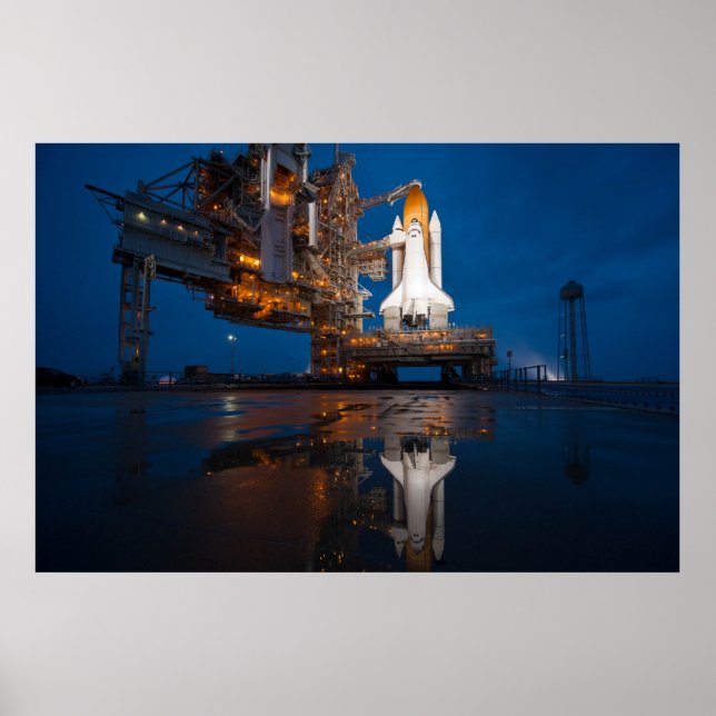 Blue Sky for Space Shuttle Atlantis Start Poster (Vorne)