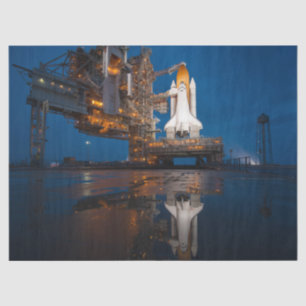Blue Sky for Space Shuttle Atlantis Start Seidenpapier