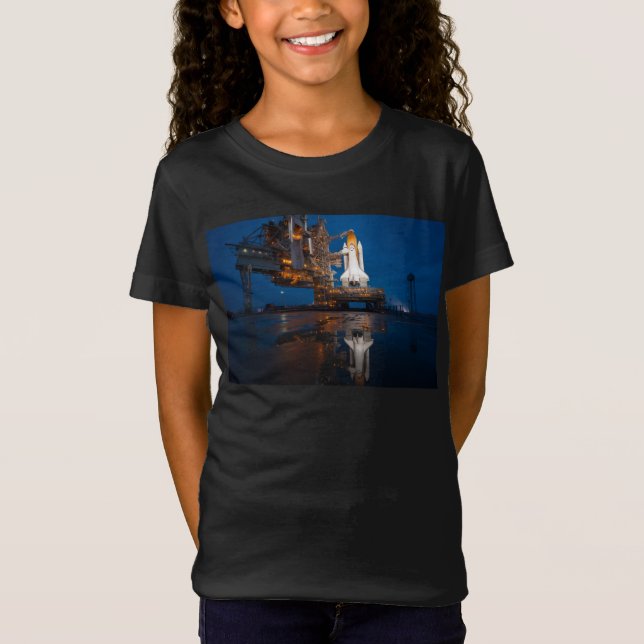 Blue Sky for Space Shuttle Atlantis Start T-Shirt (Vorderseite)