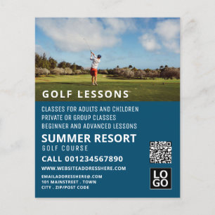 Blue Sky, GoIf Lesson Werbung Flyer