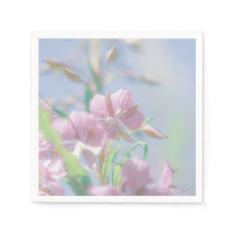 Blue Sky Green Pflanze Blätter Purple Flowers