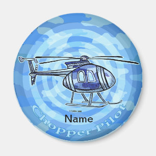 Blue Sky Helicopter-Magnet Magnet