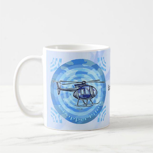 Blue Sky Helicopter-Tasse Kaffeetasse (Links)