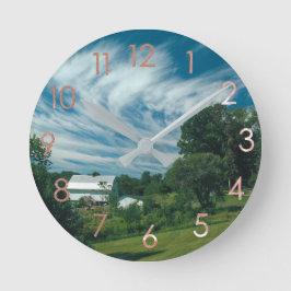 Blue Sky Homestead Wanduhr