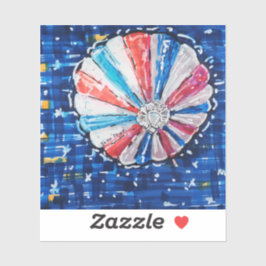 Blue Sky Hot Air Balloon Aufkleber