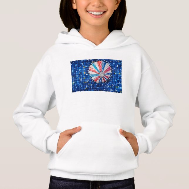 Blue Sky Hot Air Balloon Hoodie (Vorderseite)