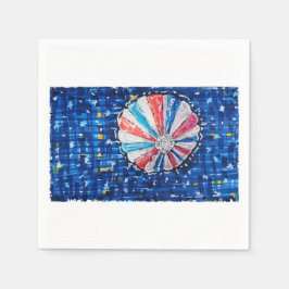 Blue Sky Hot Air Balloon Serviette