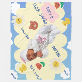 Blue Sky Melona Henok Baby Blanket Fleecedecke