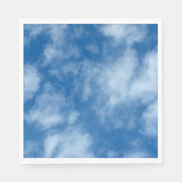 Blue Sky mit Clouds-Foto Serviette