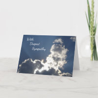Blue Sky mit Sonnenstrahlen Sympathie Card