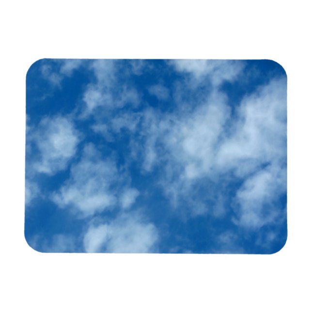 Blue Sky mit Wolken-Naturfotografie Magnet (Horizontal)