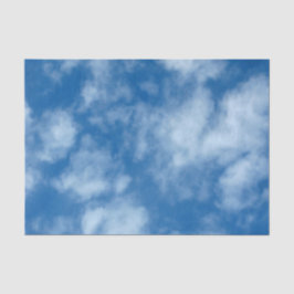 Blue Sky mit Wolken-Naturfotografie Seidenpapier