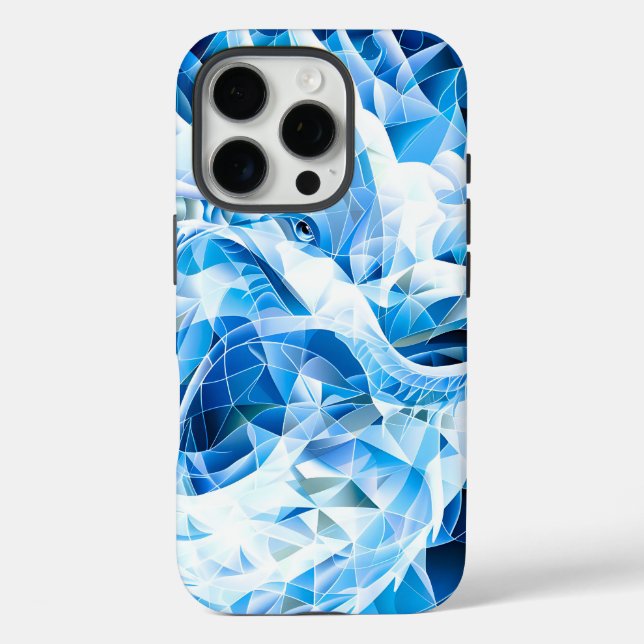 Blue Sky Mosaic Dragon Case-Mate iPhone Hülle (Rückseite)