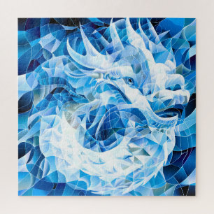 Blue Sky Mosaic Dragon Puzzle